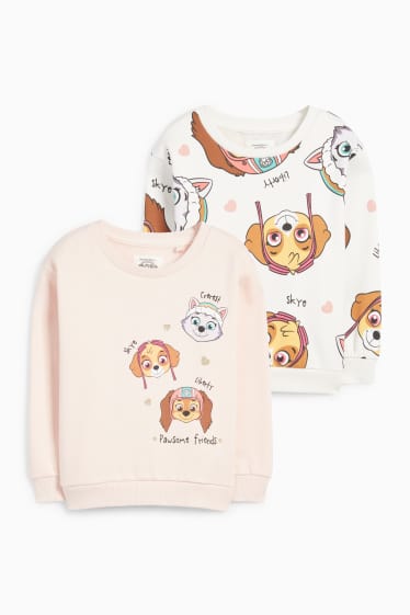 Kinder Mädchen - Multipack 2er - PAW Patrol - Skye, Everest - Sweatshirt - rosa