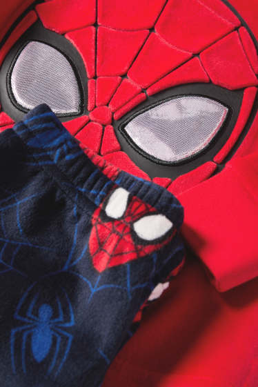 Kinder Buben - Spider-Man - Winterpyjama - 2 teilig - rot / blau
