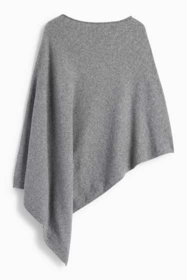 Dames - Poncho - grijs