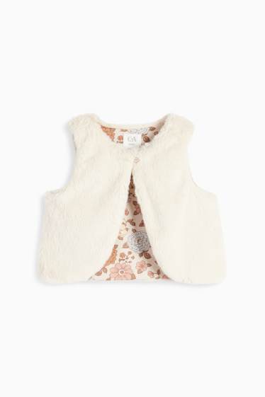 Baby Girls - Floral - baby outfit - 2 piece - light beige