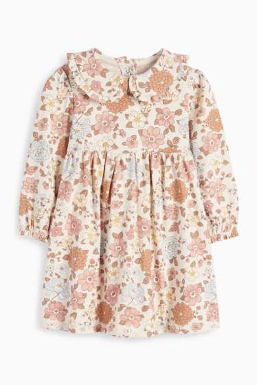 Baby Girls - Floral - baby outfit - 2 piece - light beige