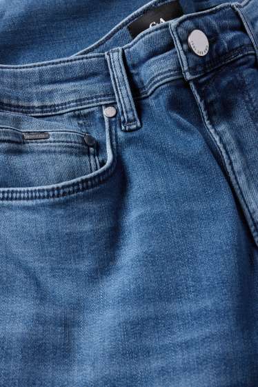 Pánské - Slim jeans - džíny - tmavomodré