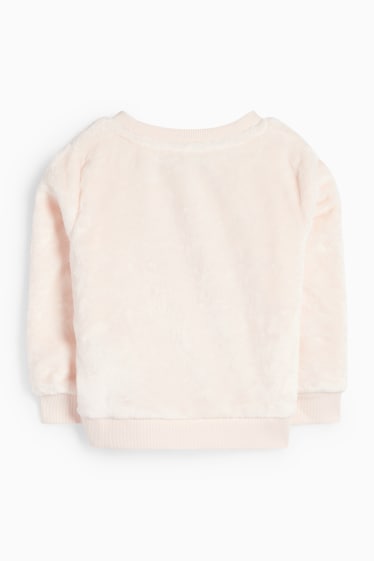 Kinder Mädchen - Einhorn - Sweatshirt - Glanz-Effekt - rosa