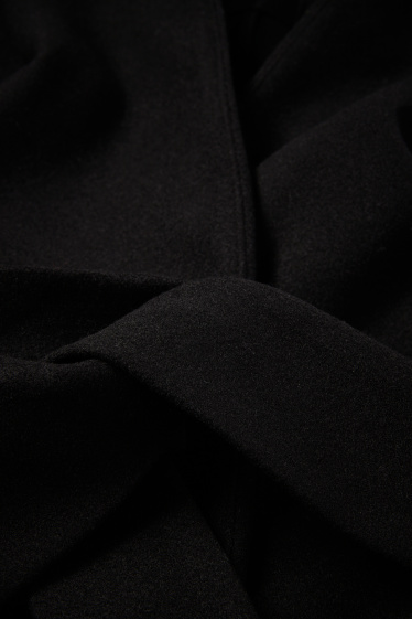 Dona - Abric amb caputxa - negre