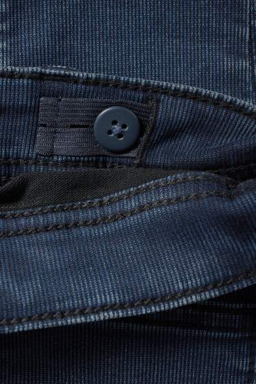 Kinder Buben - Slim Jeans - strukturiert - dunkelblau