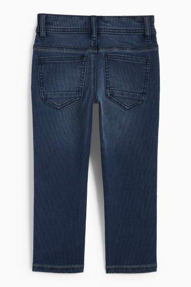 Kinder Buben - Slim Jeans - strukturiert - dunkelblau