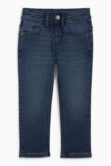 Kinder Buben - Slim Jeans - strukturiert - dunkelblau