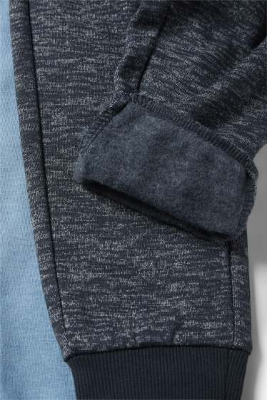 Kinderen: jongens - Set van 2 - joggingbroek - blauw