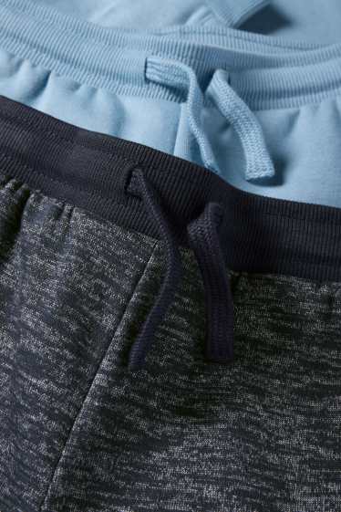 Kinderen: jongens - Set van 2 - joggingbroek - blauw