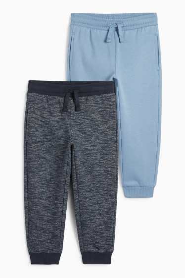 Kinderen: jongens - Set van 2 - joggingbroek - blauw