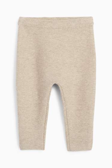 Baby Buben - Tiger - Baby-Outfit - 2 teilig - gerippt - hellbeige