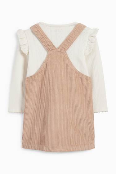 Bébés filles - Tenue bébé - 2 pièces - beige