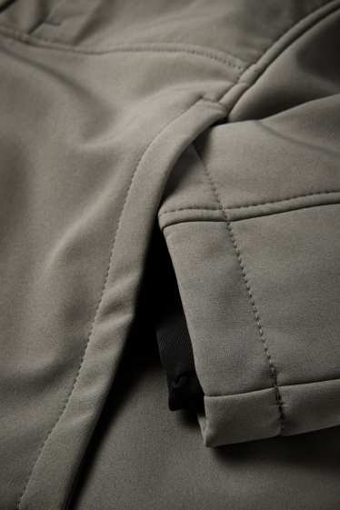 Herren - Softshelljacke - gefüttert - wasserabweisend - 4 Way Stretch - grau