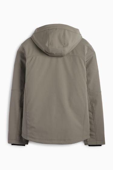 Herren - Softshelljacke - gefüttert - wasserabweisend - 4 Way Stretch - grau