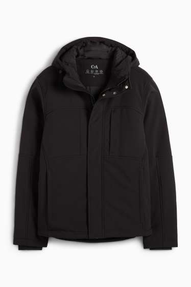 Home - Jaqueta softshell - enconxat - resistent a l’aigua - 4 Way Stretch - negre