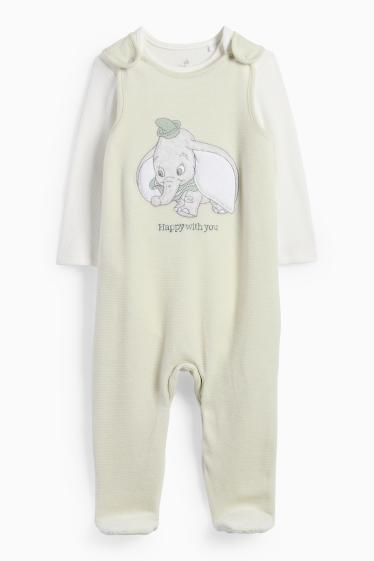 Unisex - Dumbo - Strampler-Set - 2 teilig - gerippt - mintgrün