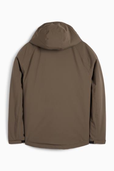 Herren - Jacke mit Kapuze - gefüttert - khaki