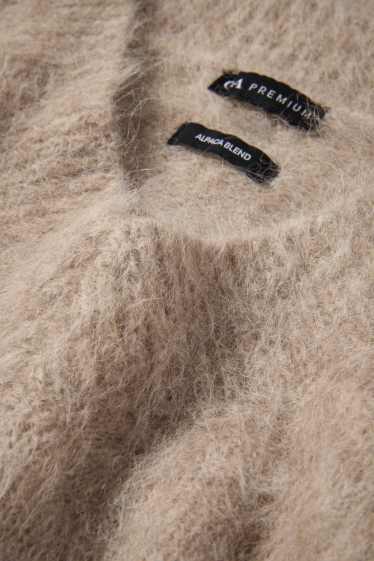 Femmes - Pull - mélange d’alpaga - beige clair