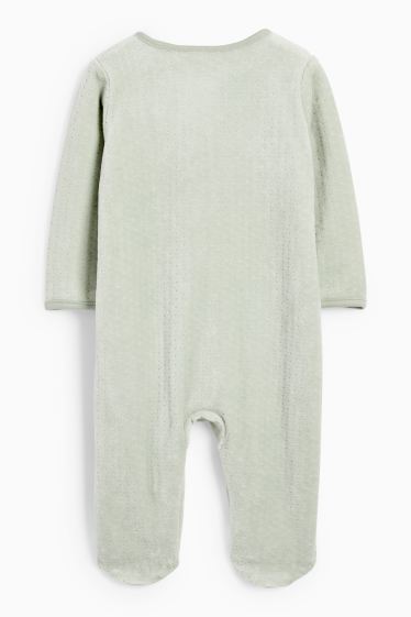 Unisex - Winnie Puuh - Baby-Schlafanzug - strukturiert - hellgrün