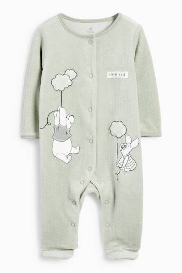 Unisex - Winnie Puuh - Baby-Schlafanzug - strukturiert - hellgrün