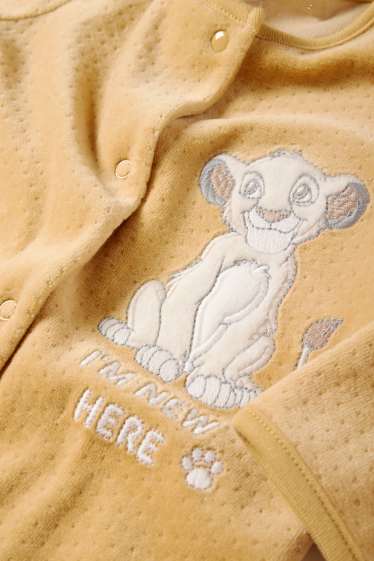 Baby Jungen - Der König der Löwen - Baby-Schlafanzug - strukturiert - gelb