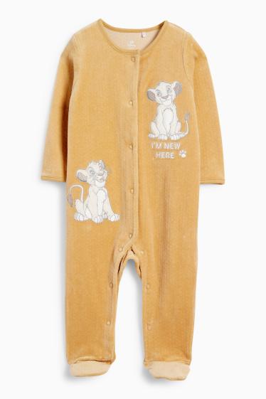 Baby Jungen - Der König der Löwen - Baby-Schlafanzug - strukturiert - gelb