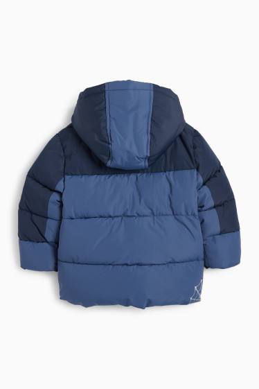 Kinderen: jongens - Spider-Man - gewatteerde jas met capuchon - donkerblauw