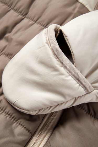 Neonati - Tuta da neve neonati con cappuccio - beige