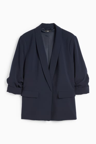 Dames - Blazer - relaxed fit - donkerblauw
