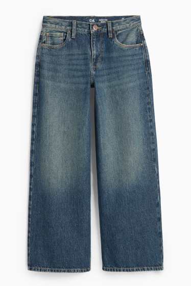 Kinderen: meisjes - Baggy jeans - jeansdonkerblauw