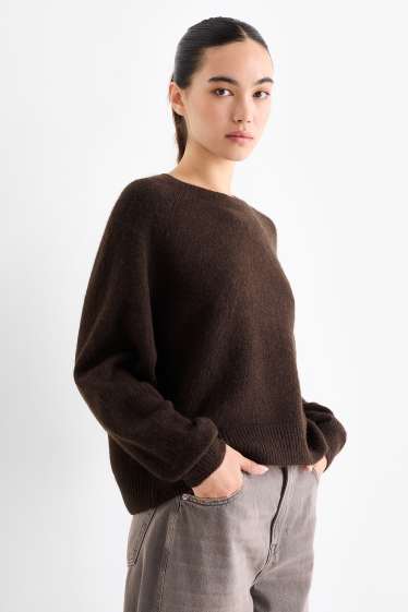 Damen - Pullover - dunkelbraun