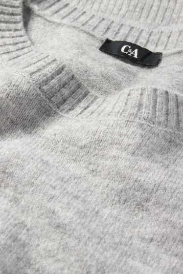 Damen - Pullover - hellgrau-melange