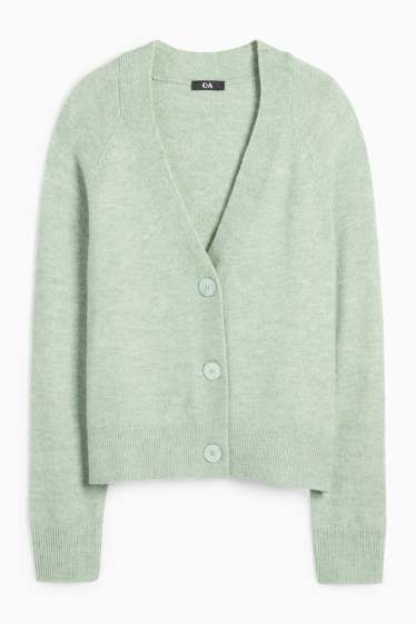 Damen - Strickjacke - mintgrün