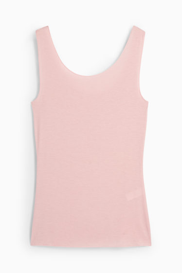 Femmes - Caraco en cachemire mélangé - rose
