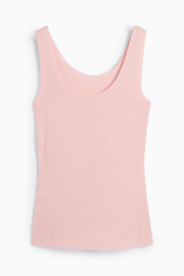 Femmes - Caraco en cachemire mélangé - rose