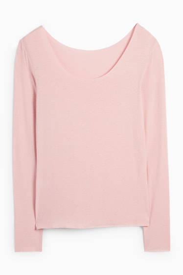 Femmes - Maillot de corps en cachemire mélangé - rose