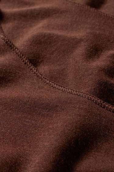 Femmes - Maillot de corps en cachemire mélangé - marron