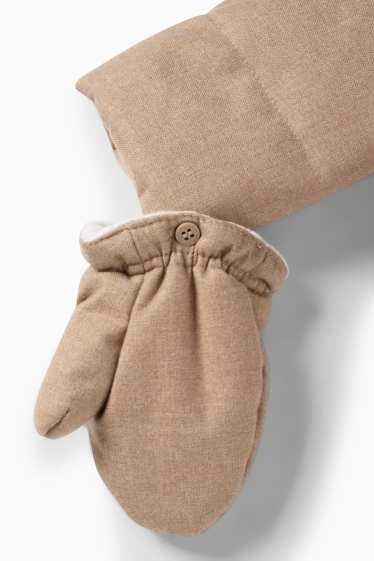 Bébés garçons - Ourson - combinaison de neige pour bébé avec capuche - marron clair