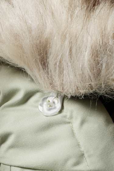 Nena - Impermeable amb caputxa - embuatat - impermeable - verd menta