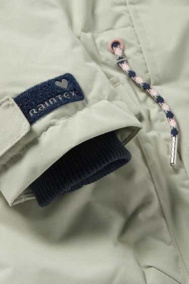 Nena - Impermeable amb caputxa - embuatat - impermeable - verd menta