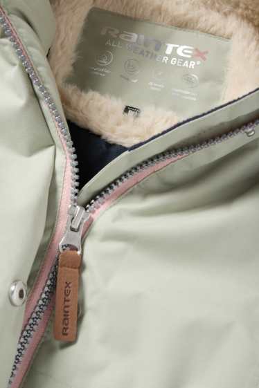 Nena - Impermeable amb caputxa - embuatat - impermeable - verd menta