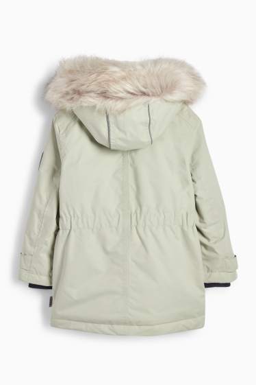 Nena - Impermeable amb caputxa - embuatat - impermeable - verd menta