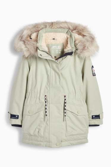 Nena - Impermeable amb caputxa - embuatat - impermeable - verd menta