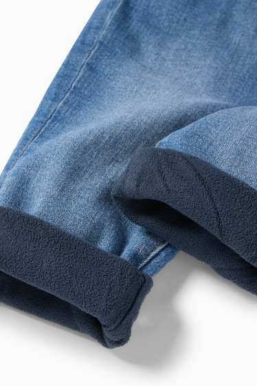 Bebeluși - fete - Jeans bebeluși - jeans termoizolanți - denim-albastru