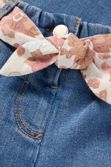Bebeluși - fete - Jeans bebeluși - jeans termoizolanți - denim-albastru