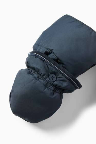 Baby Jungen - Baby-Schneeanzug mit Kapuze - dunkelblau