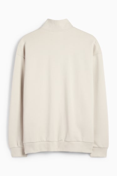 Men - Zip-through sweatshirt - beige