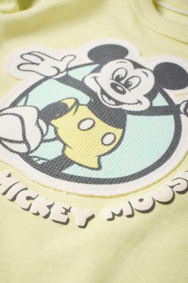 Miminka - chlapci - Mickey Mouse - tričko s krátkým rukávem pro miminka - světle zelená