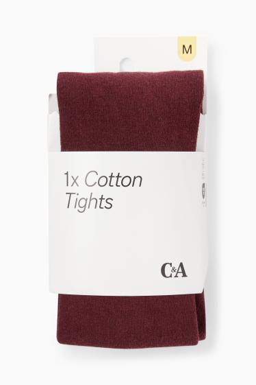 Women - Tights - bordeaux