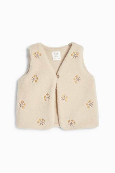 Neonate - Motivo fiorellini - completo neonate - 3 pezzi - bianco crema